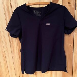 Navy Catarina Scrub Top